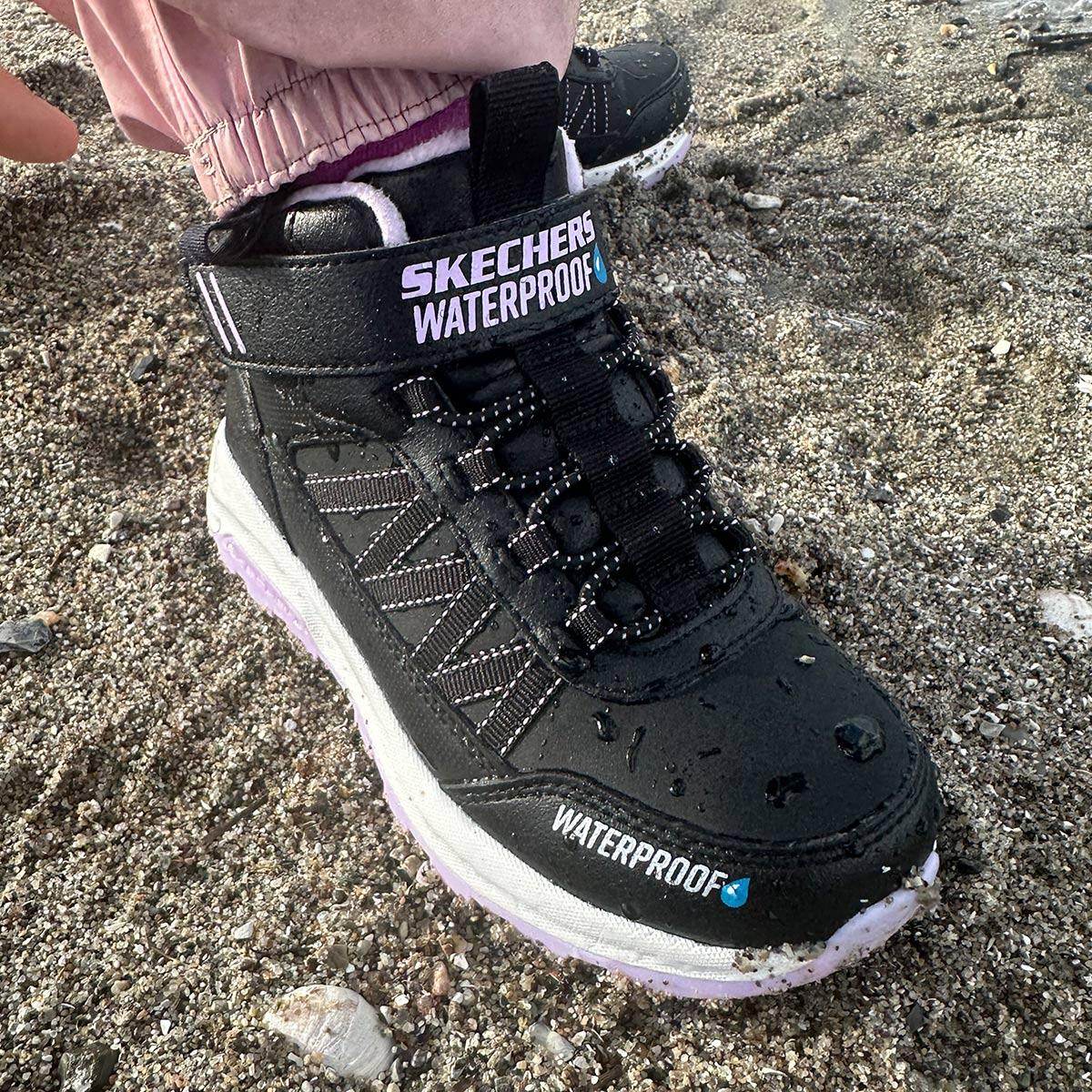 Skechers Storm Blazer WP Borrelås Vinterstøvler Barn BLACK LAVENDER