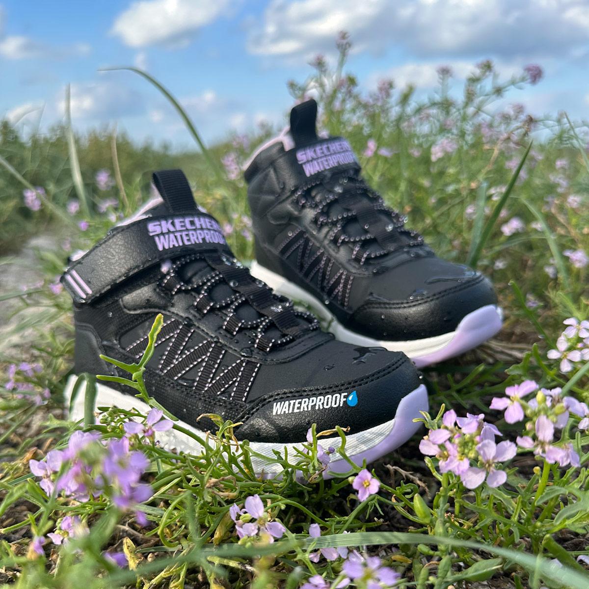 Skechers Storm Blazer WP Borrelås Vinterstøvler Barn BLACK LAVENDER