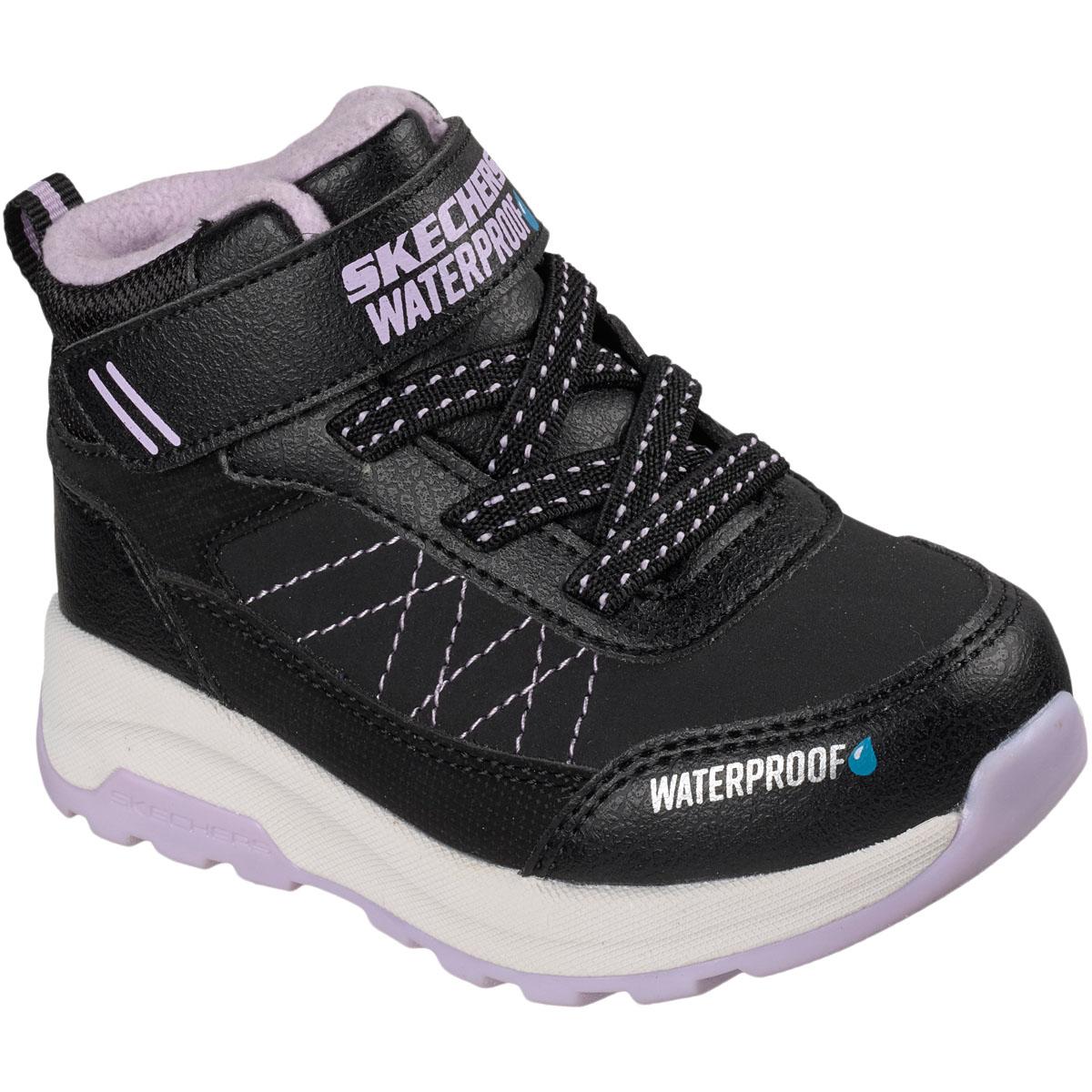 Skechers Storm Blazer I WP Borrelås Vinterstøvler Barn BLACK LAVENDER