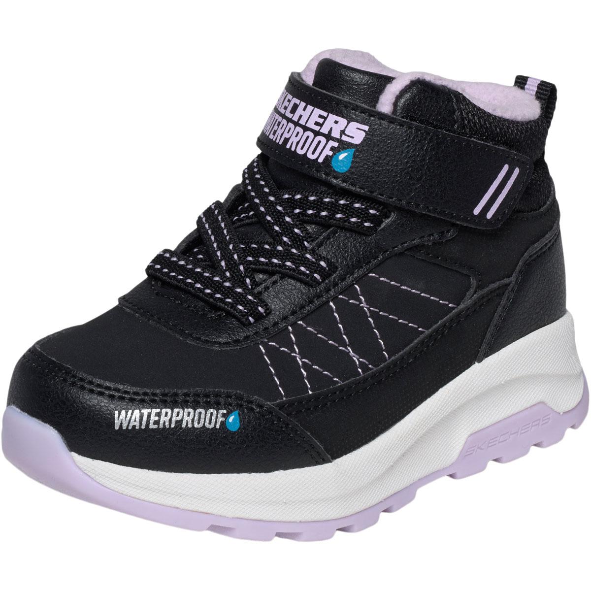 Skechers Storm Blazer I WP Borrelås Vinterstøvler Barn BLACK LAVENDER