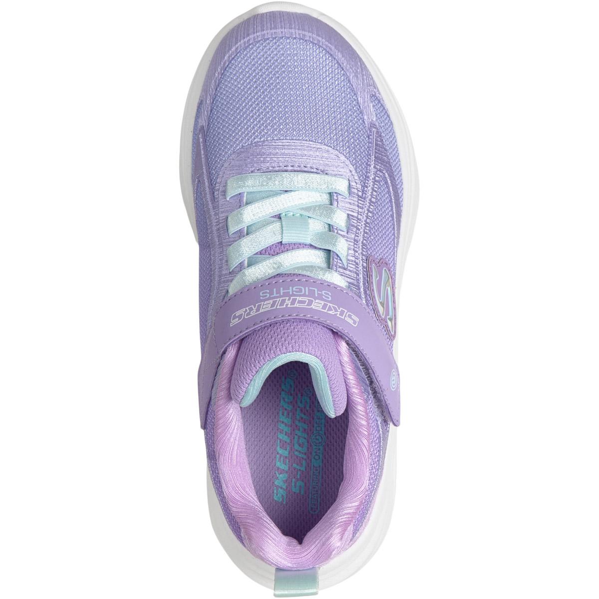 Skechers Sola Glow 2.0 I Borrelås Sneakers m/Lys Barn Lilac