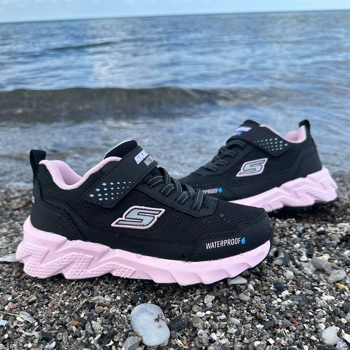 Skechers Elite Sport Tread WP Borrelås Sneakers Barn Black