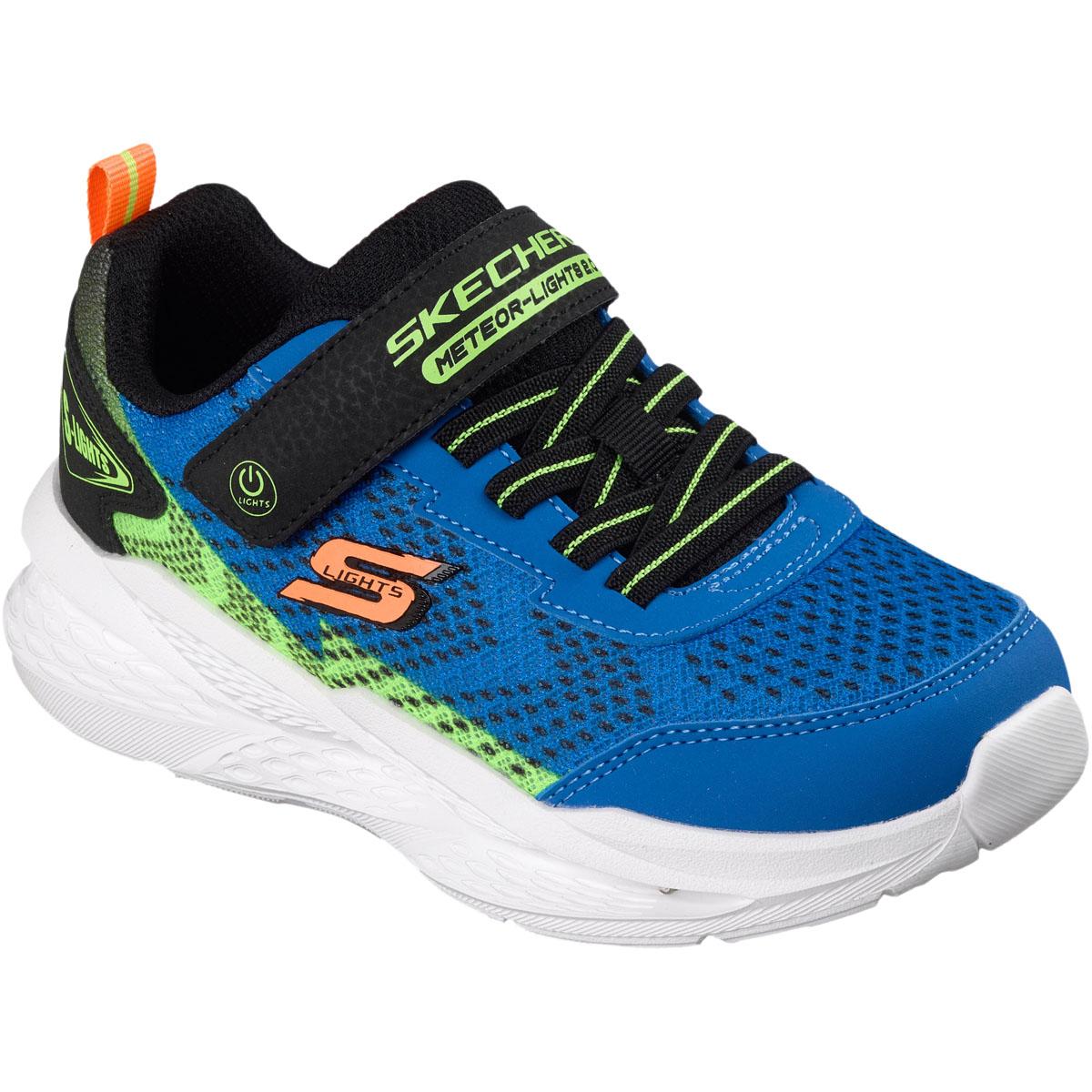 Skechers Meteor-Lights 2.0 Borrelås Sneakers m/Lys Barn Blue/Black