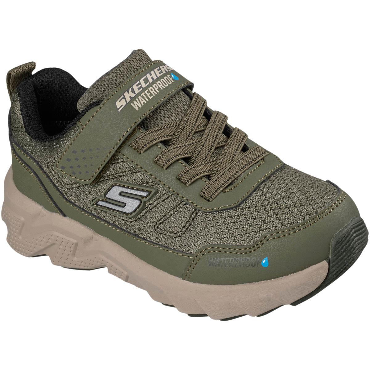 Skechers Elite Sport Tread WP Borrelås Sneakers Barn OLIVE