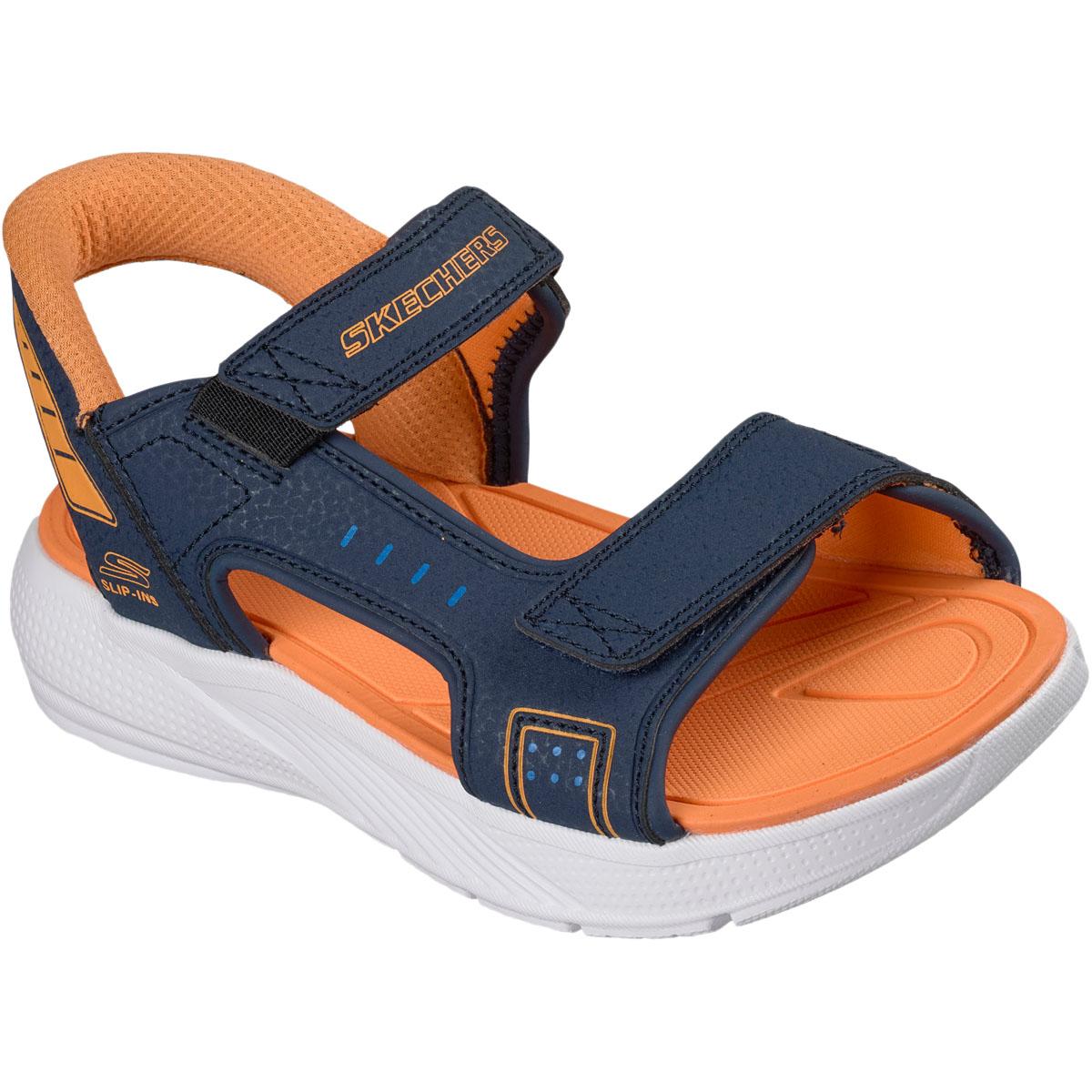 Skechers Microspec-Splash Sneakers Barn Navy/Orange