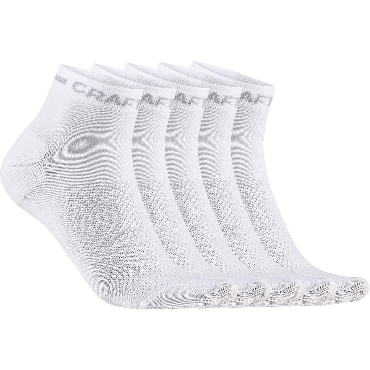 Craft Active Mid 5-Pack Løpesokker White