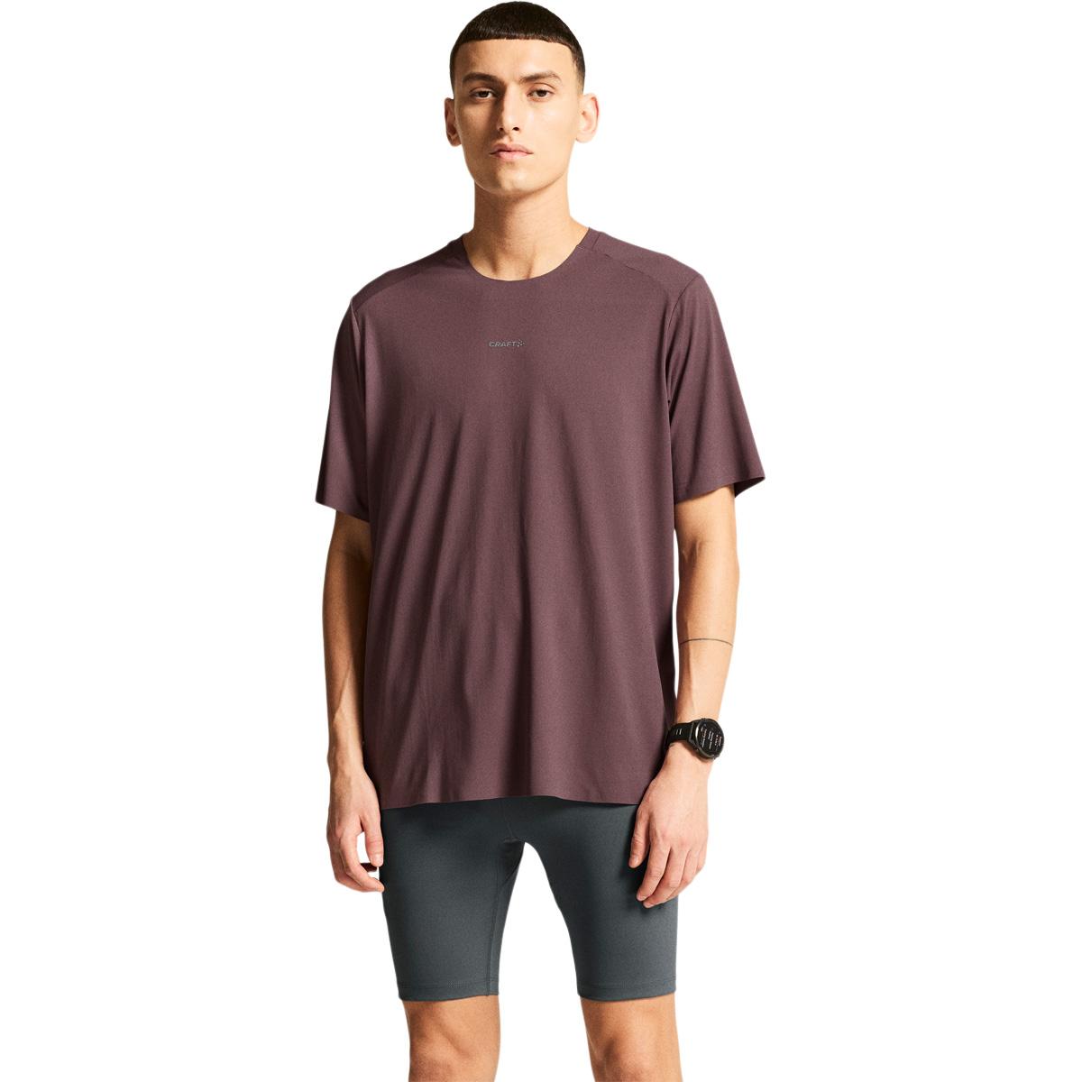 Craft Hypervent Löpar T-shirt Herr Bordeaux