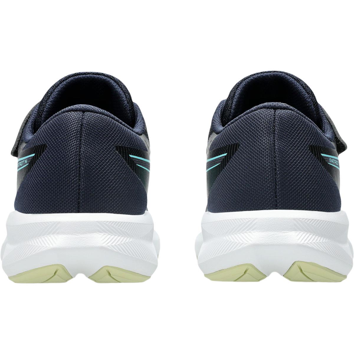 ASICS Patriot 14 Borrelås Joggesko Barn MIDNIGHT/GLOW GREEN