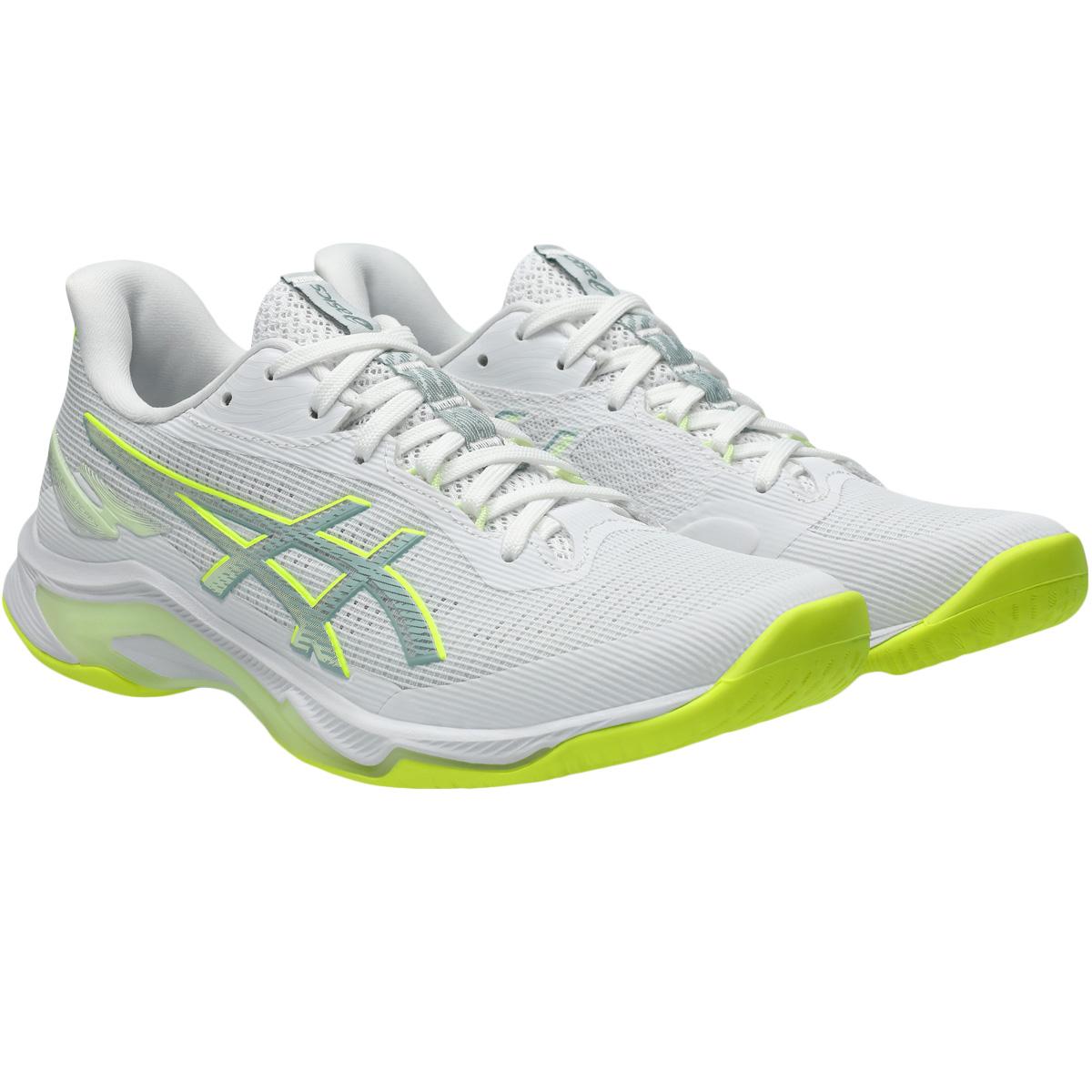 ASICS Netburner Ballistic FF 4 Håndboldsko Dame WHITE/SAFETY YELLOW