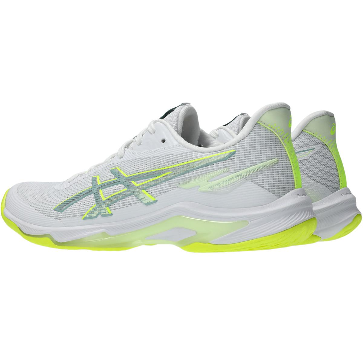 ASICS Netburner Ballistic FF 4 Håndboldsko Dame WHITE/SAFETY YELLOW