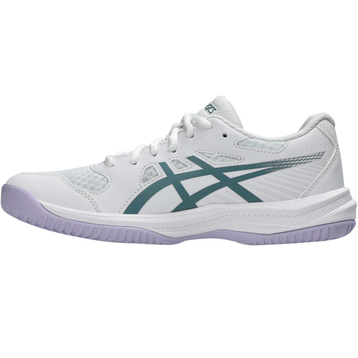 ASICS Upcourt 6 Indendørssko Dame WHITE/FOGGY TEAL