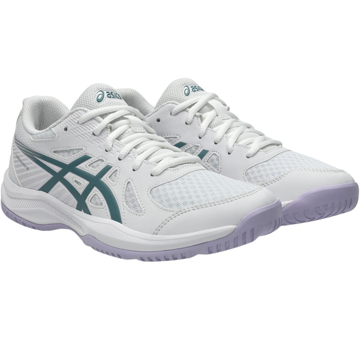 ASICS Upcourt 6 Indendørssko Dame WHITE/FOGGY TEAL