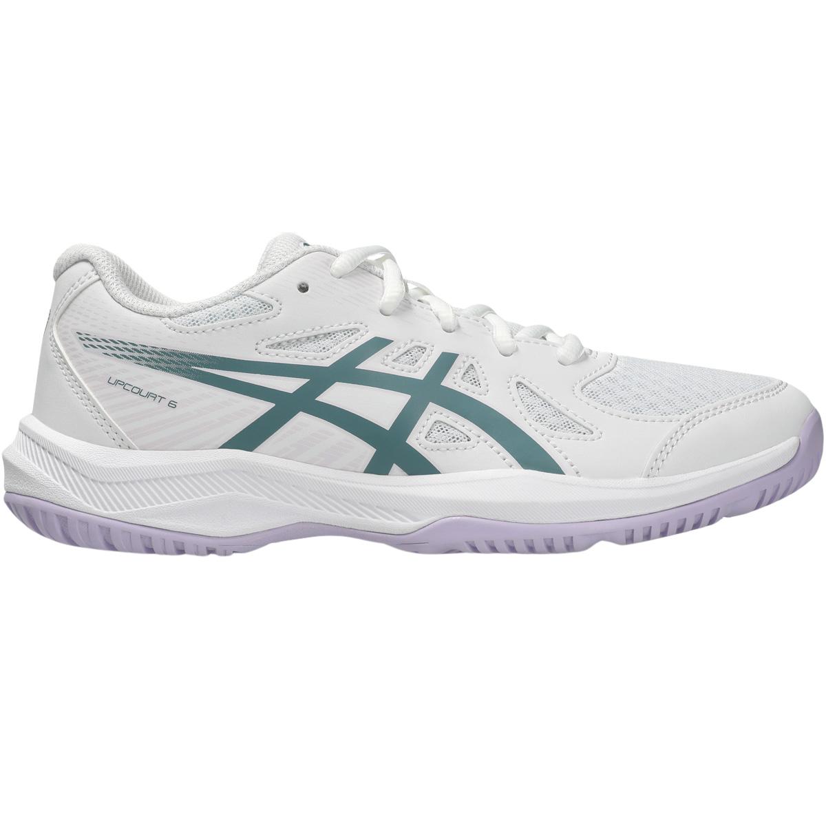 ASICS Upcourt 6 Indendørssko Børn WHITE/FOGGY TEAL