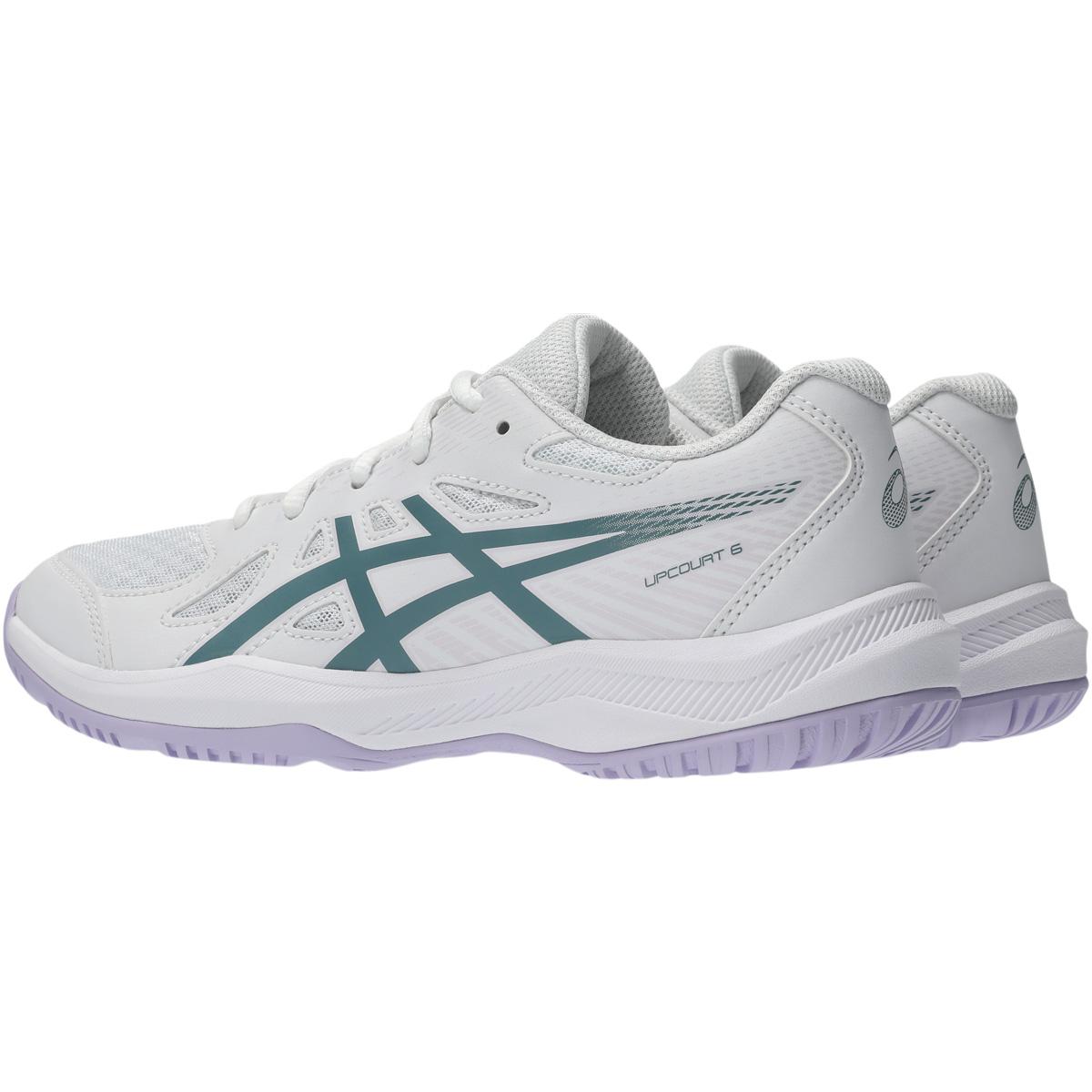 ASICS Upcourt 6 Indendørssko Børn WHITE/FOGGY TEAL