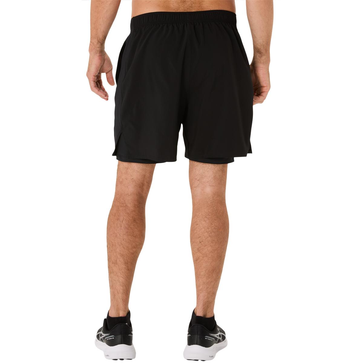 ASICS Core 2in1 7" Løpeshorts Herre BLACK/GRAPHITE GREY