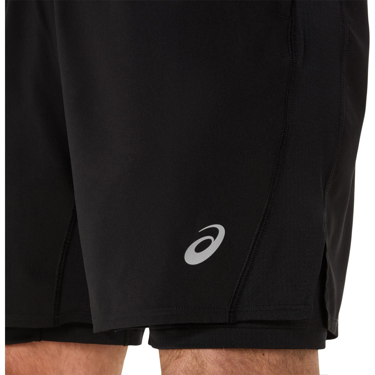 ASICS Core 2in1 7" Løpeshorts Herre BLACK/GRAPHITE GREY