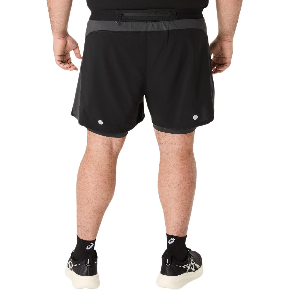 ASICS Road 2in1 5" Løpeshorts Herre BLACK/GRAPHITE GREY