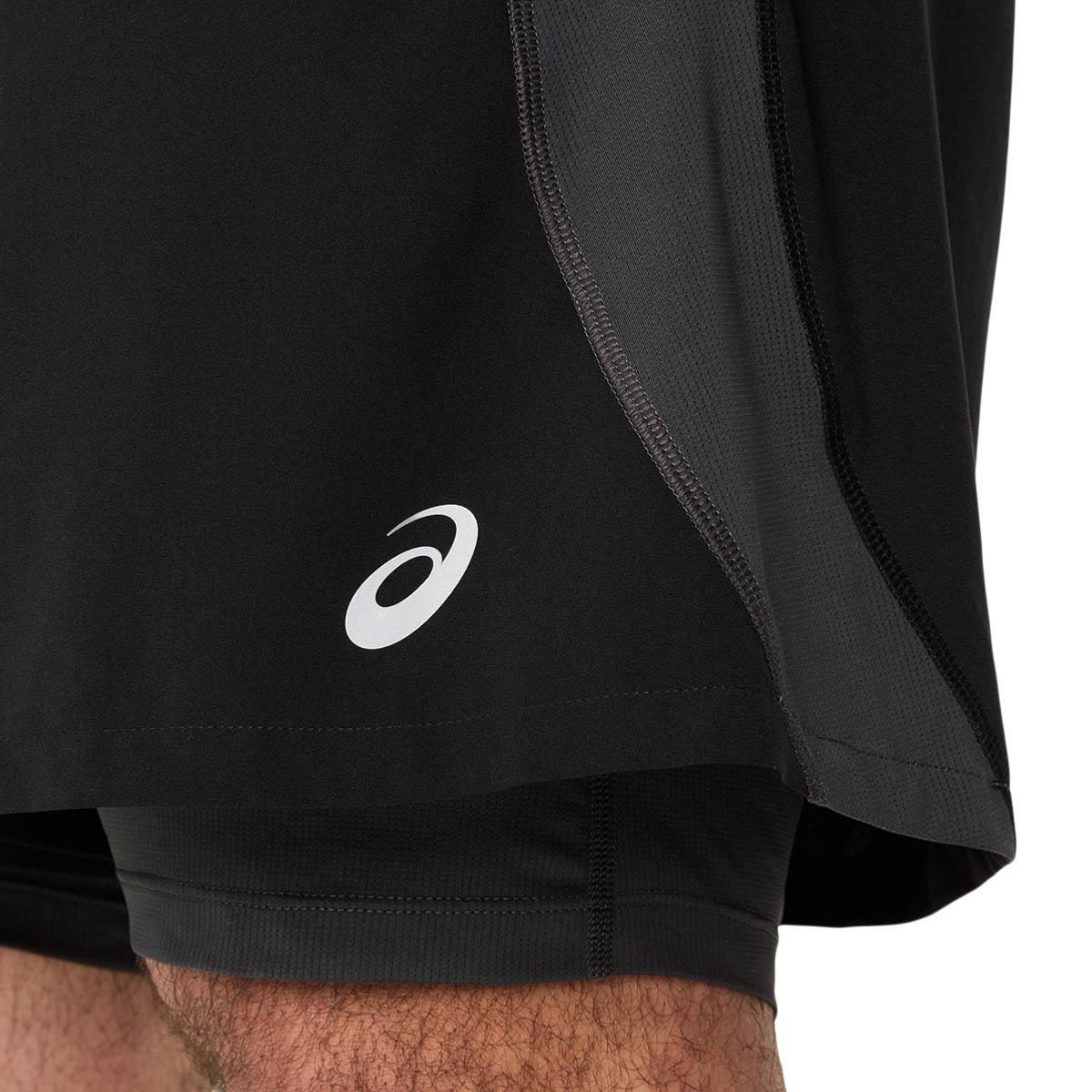 ASICS Road 2in1 5" Løpeshorts Herre BLACK/GRAPHITE GREY