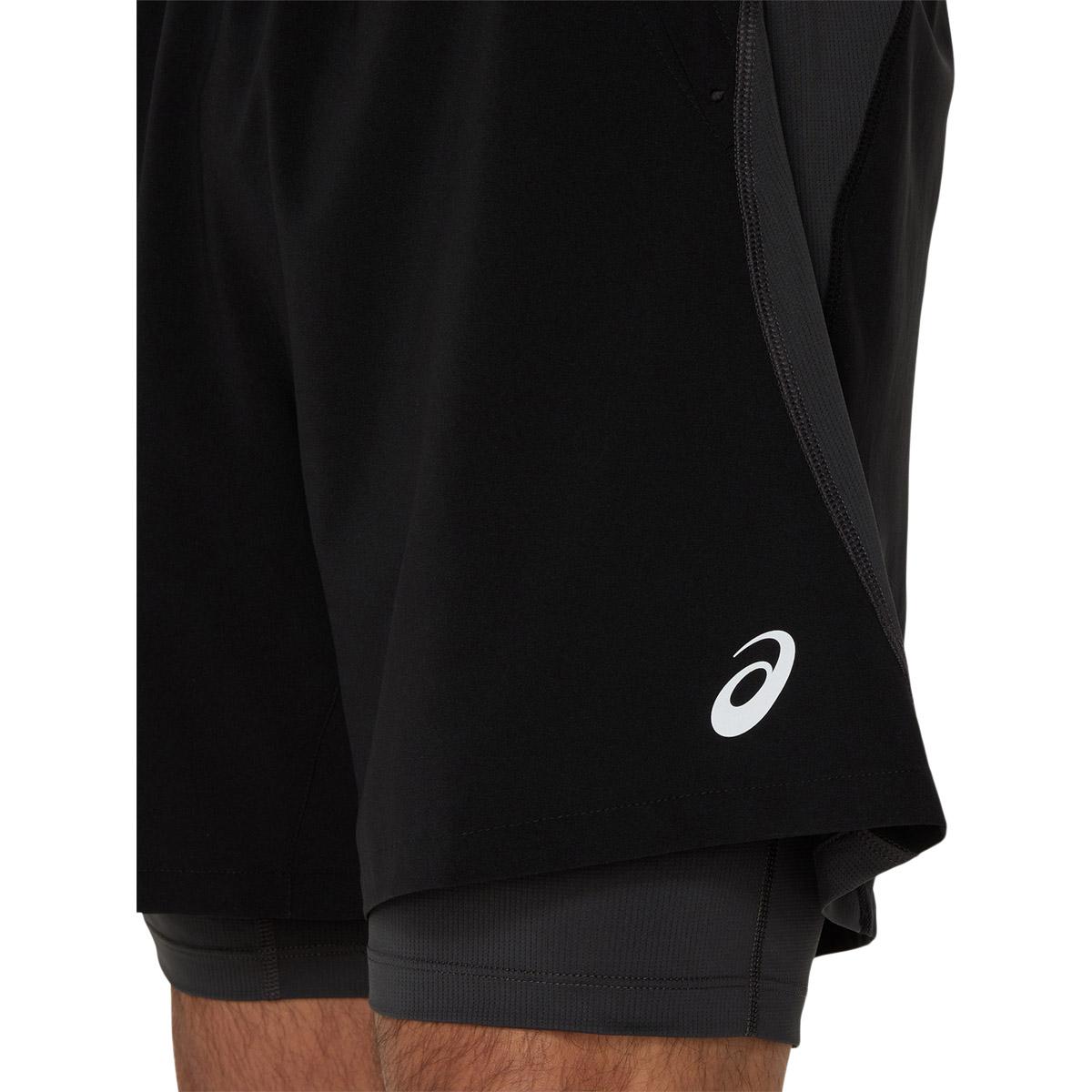 ASICS Road 2in1 7" Løpeshorts Herre PERFORMANCE BLACK/GRAPHITE GRE