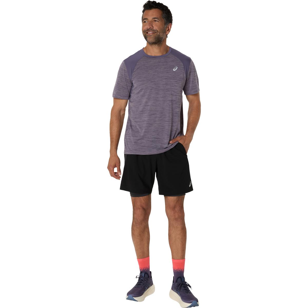 ASICS Road 2in1 7" Løpeshorts Herre PERFORMANCE BLACK/GRAPHITE GRE