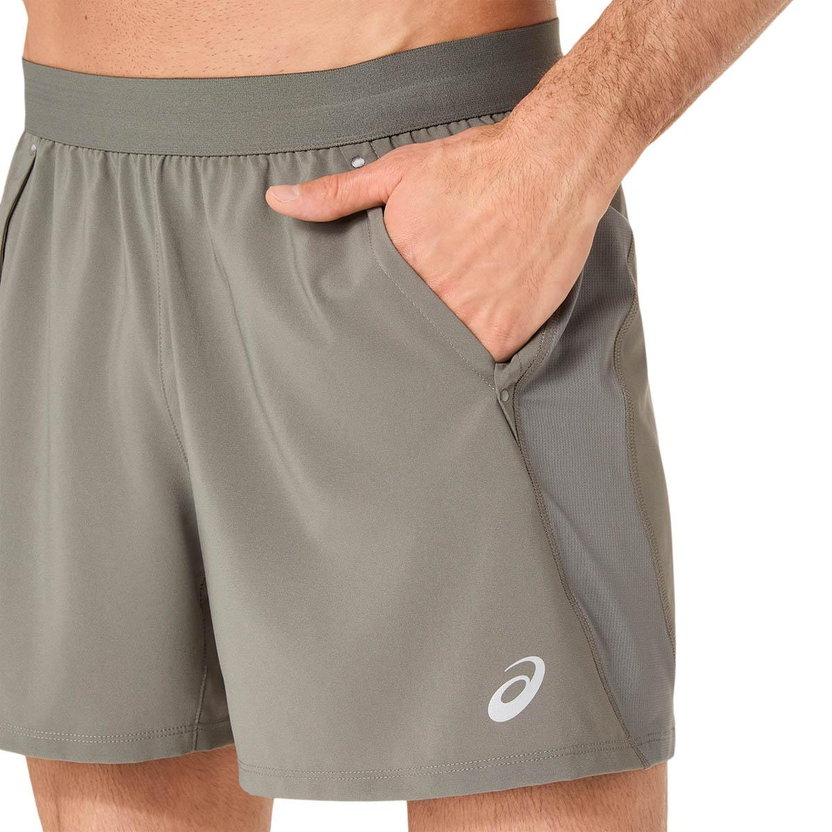 ASICS Road 5" Løpeshorts Herre TRUFFLE GREY