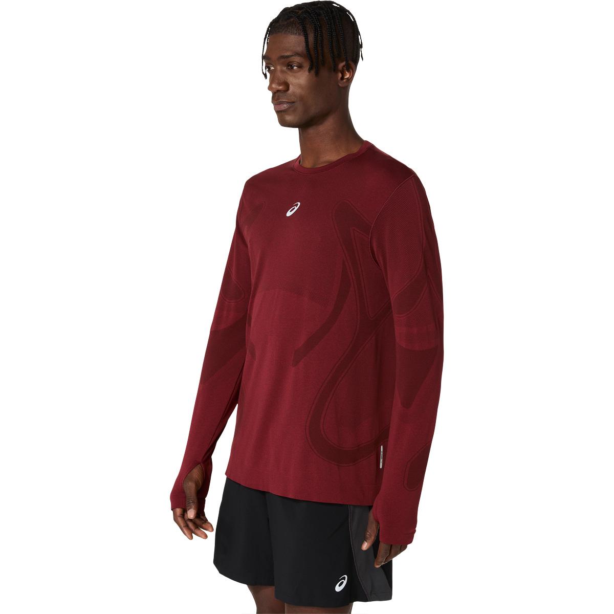 ASICS Road Seamless Langærmet Løbe T-shirt Herre Bordeaux