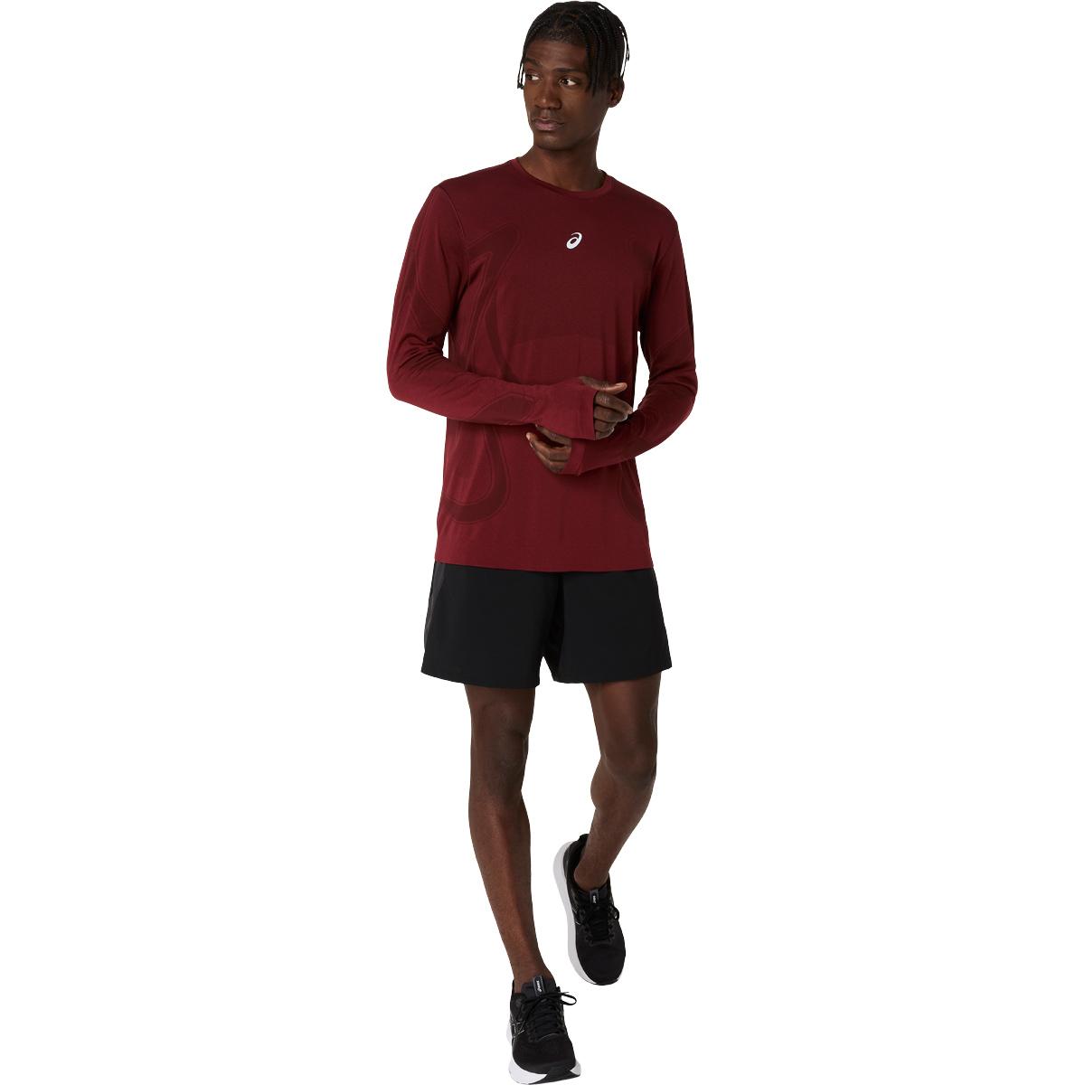 ASICS Road Seamless Langærmet Løbe T-shirt Herre Bordeaux
