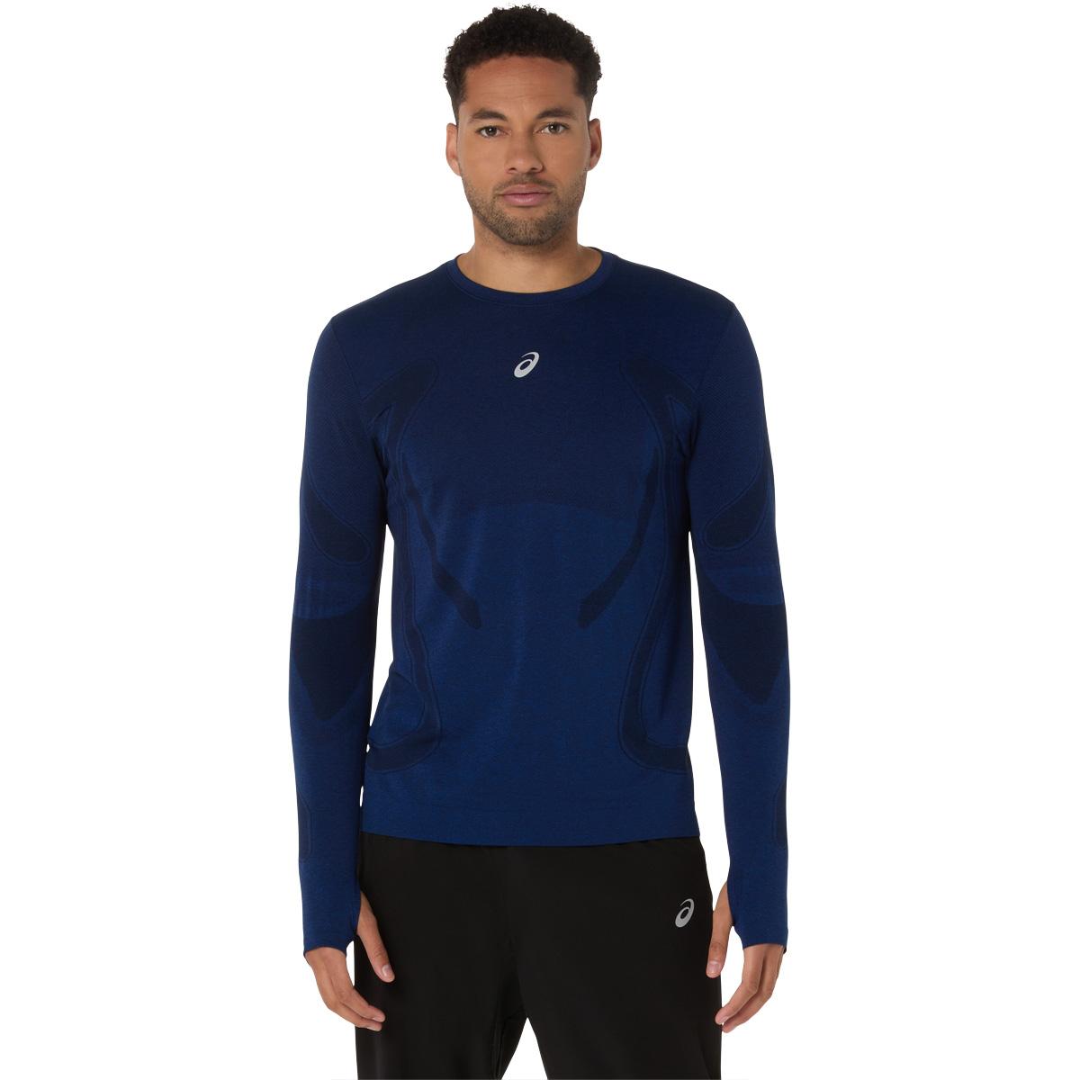 ASICS Road Seamless Langærmet Løbe T-shirt Herre Navy
