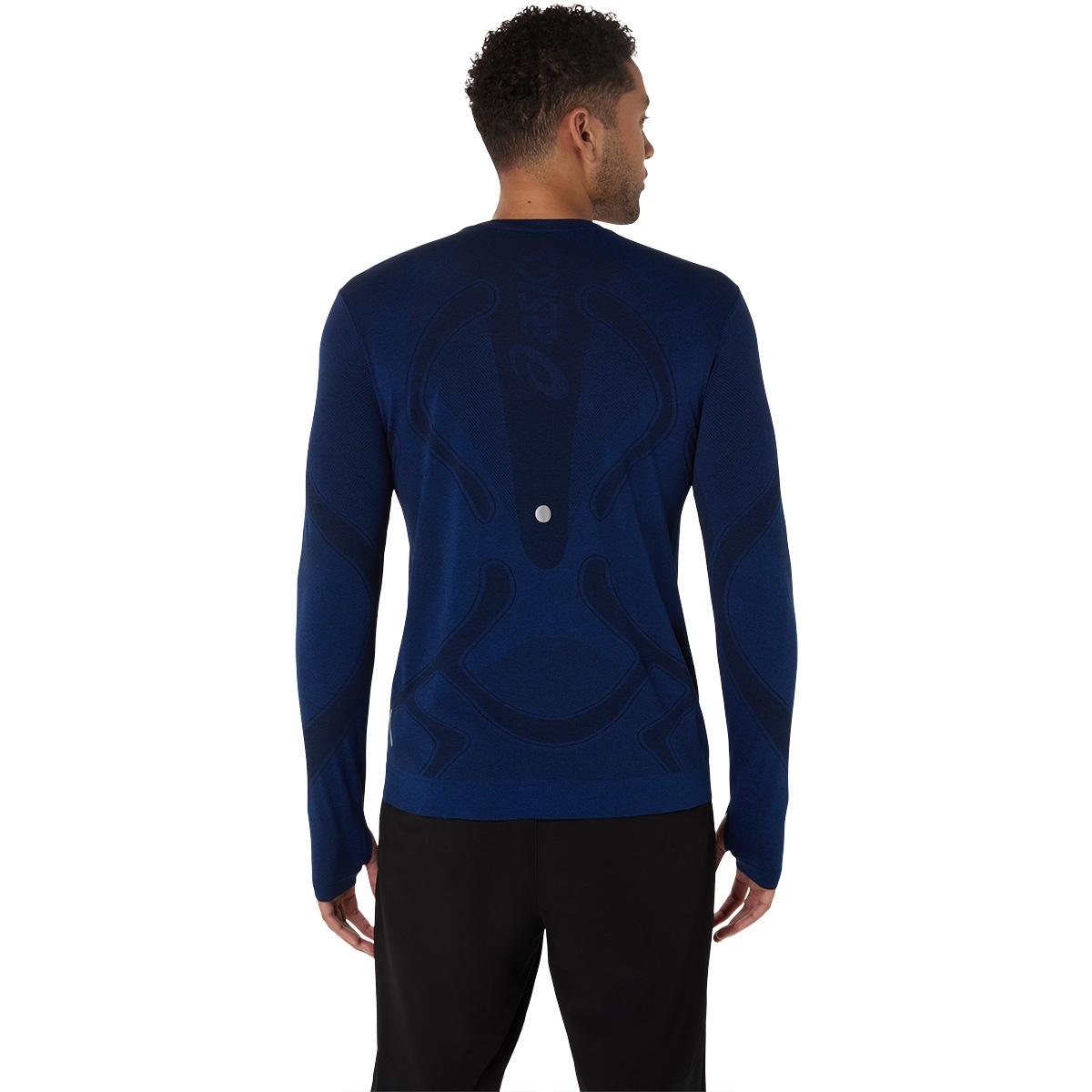 ASICS Road Seamless Langærmet Løbe T-shirt Herre Navy