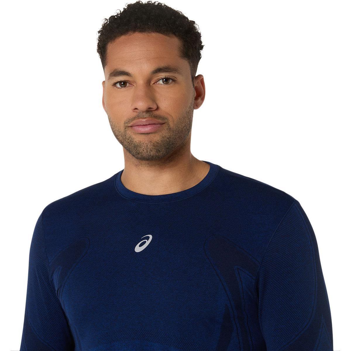 ASICS Road Seamless Langærmet Løbe T-shirt Herre Navy