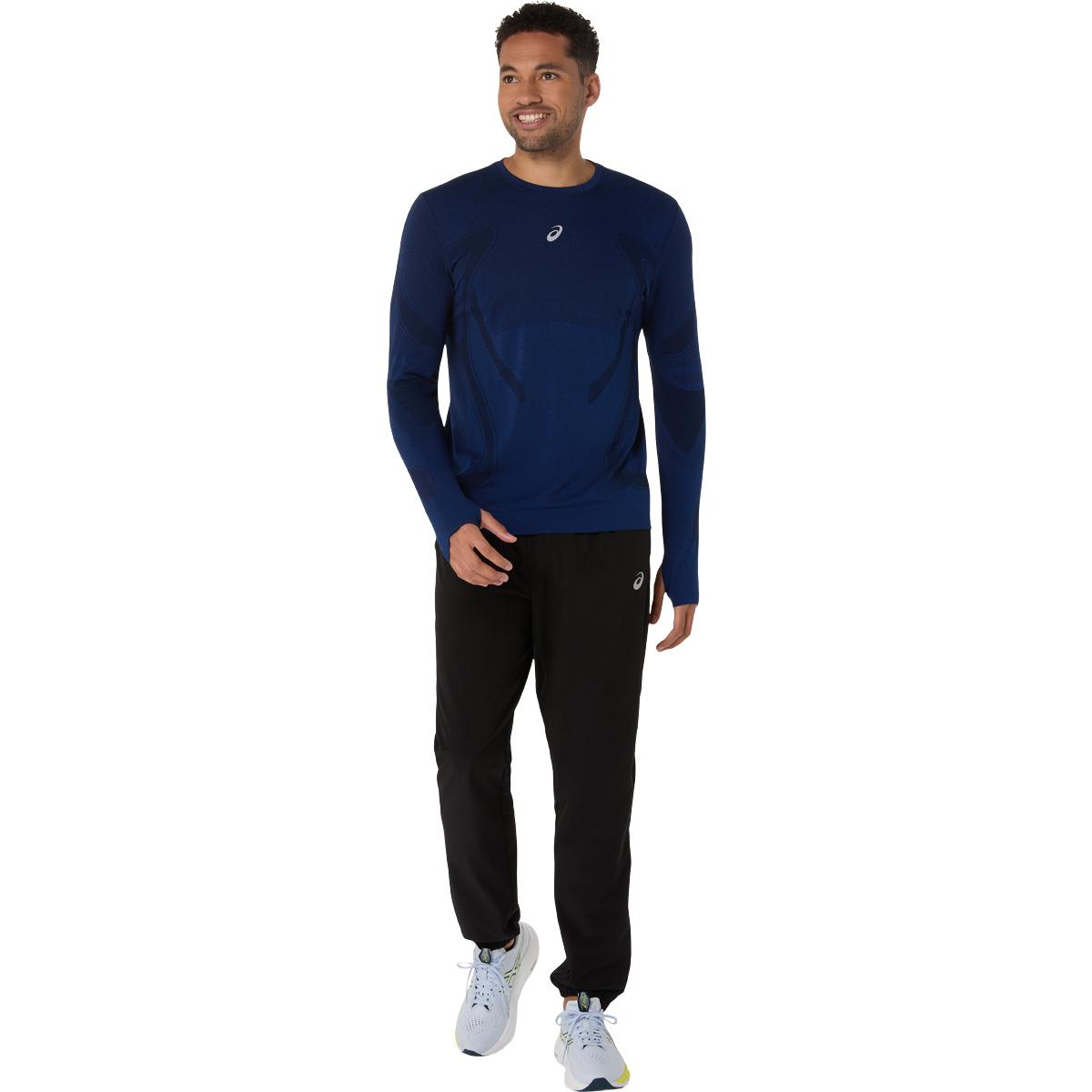 ASICS Road Seamless Langærmet Løbe T-shirt Herre Navy