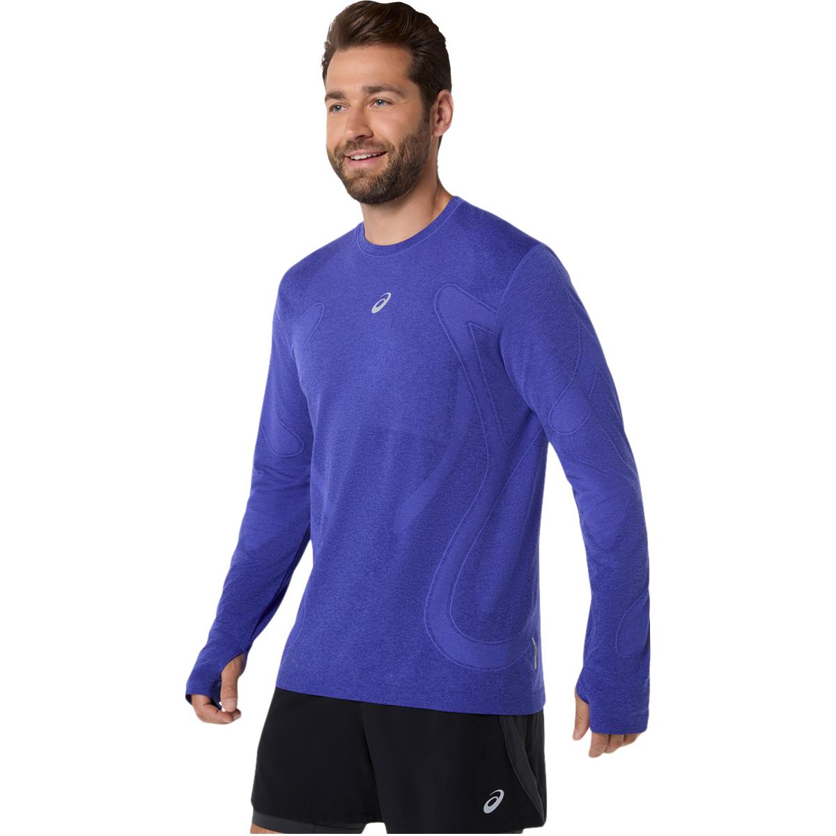 ASICS Road Seamless Langærmet Løbe T-shirt Herre Blue