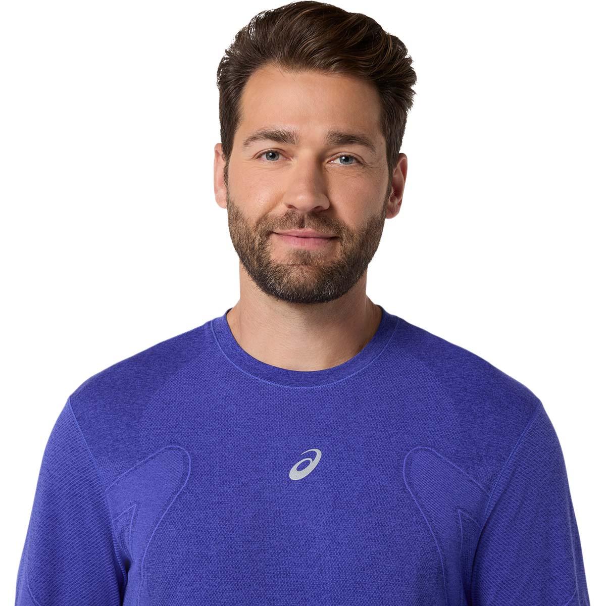 ASICS Road Seamless Langærmet Løbe T-shirt Herre Blue