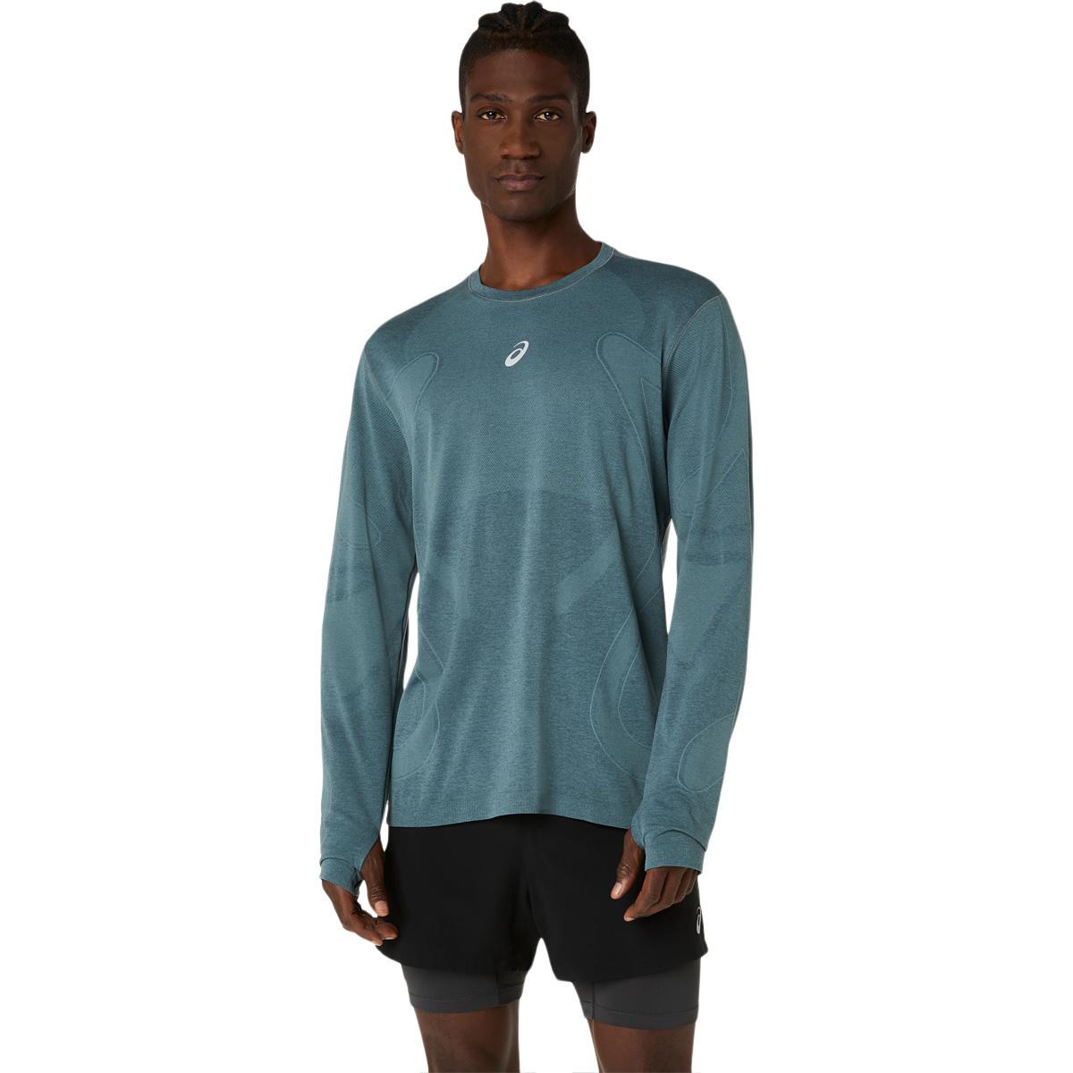ASICS Road Seamless Langærmet Løbe T-shirt Herre FOGGY TEAL
