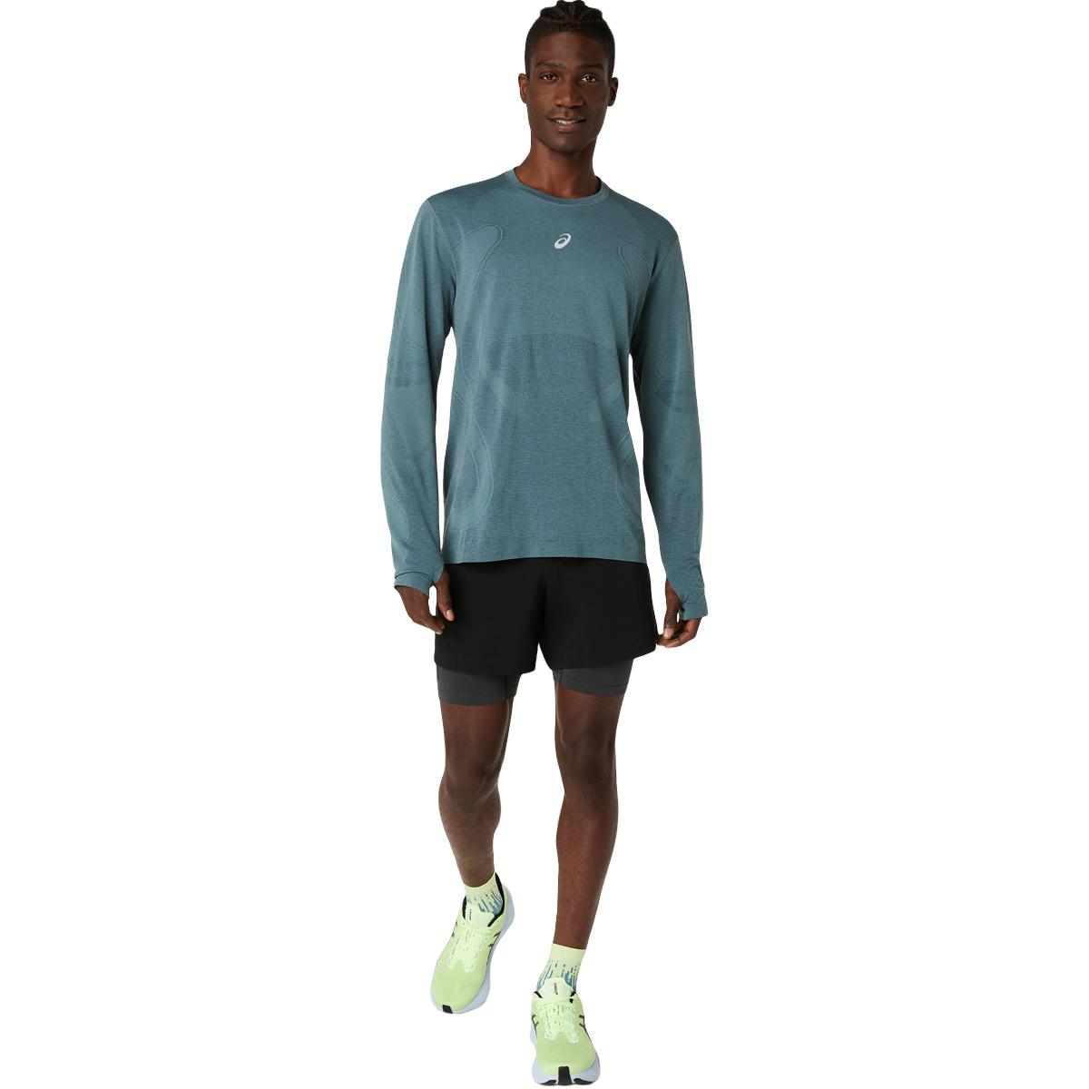 ASICS Road Seamless Langærmet Løbe T-shirt Herre FOGGY TEAL