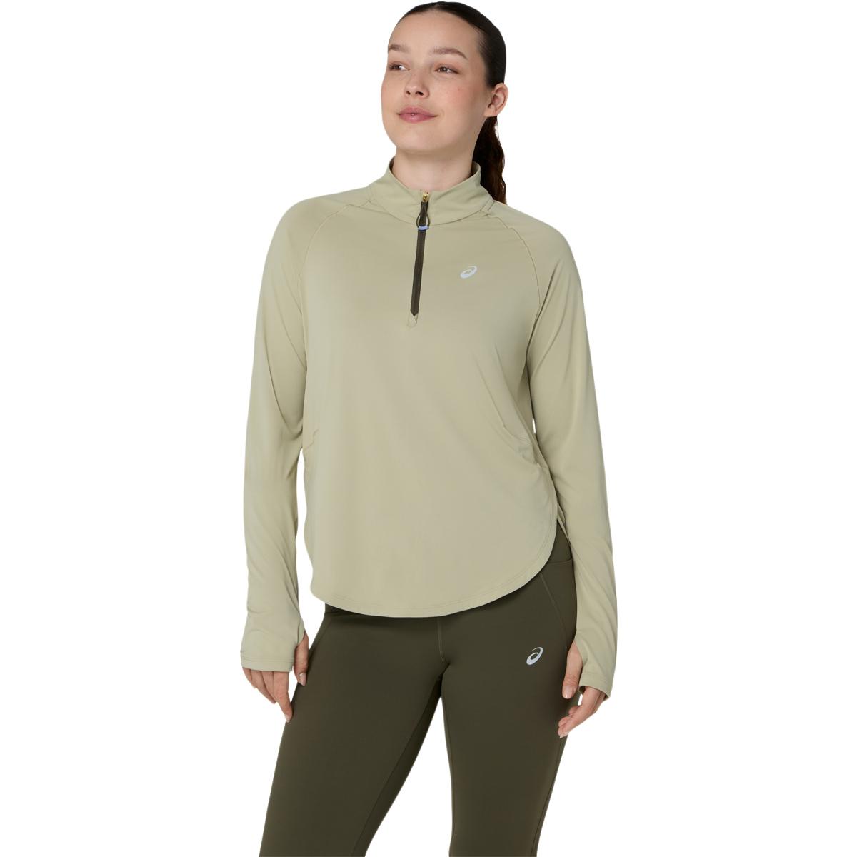 ASICS Nagino Run Half Zip Løpetrøye Dame Green