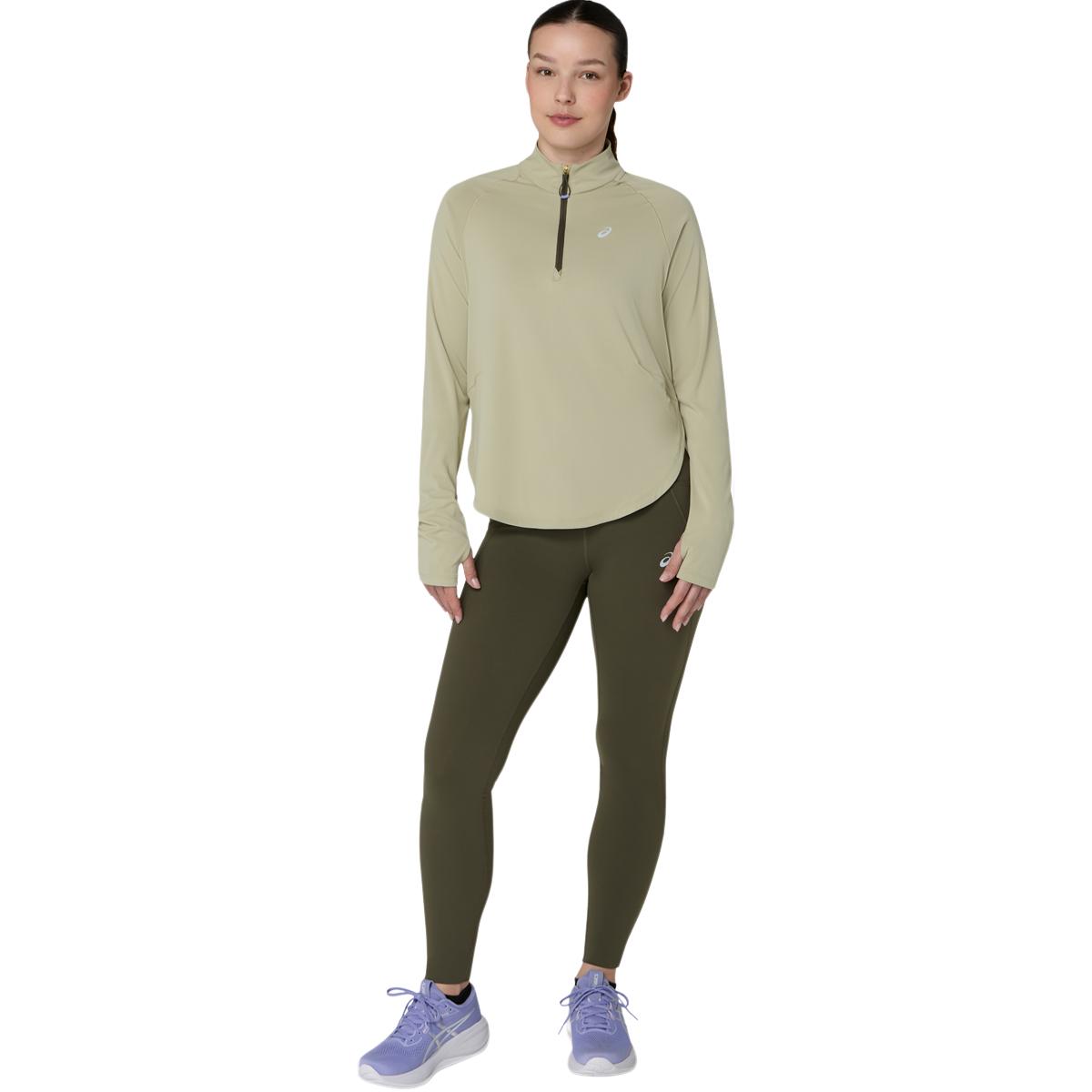 ASICS Nagino Run Half Zip Løpetrøye Dame Green
