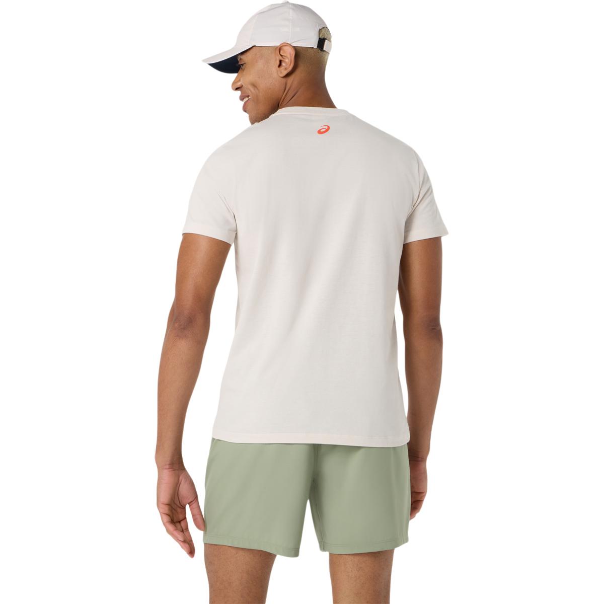 ASICS Court Core Graphic Tennis T-skjorte Herre SOFT OAT