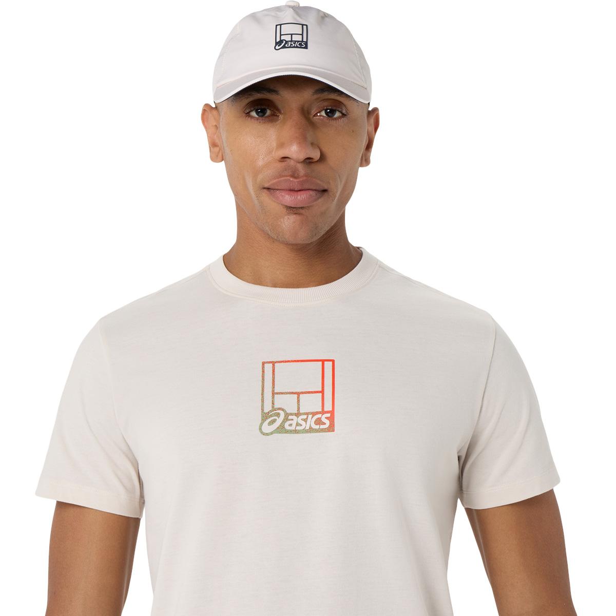 ASICS Court Core Graphic Tennis T-skjorte Herre SOFT OAT