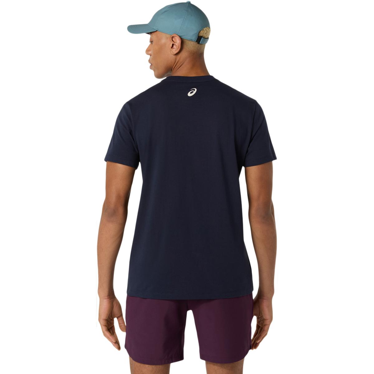 ASICS Court Core Graphic Tennis T-skjorte Herre MIDNIGHT