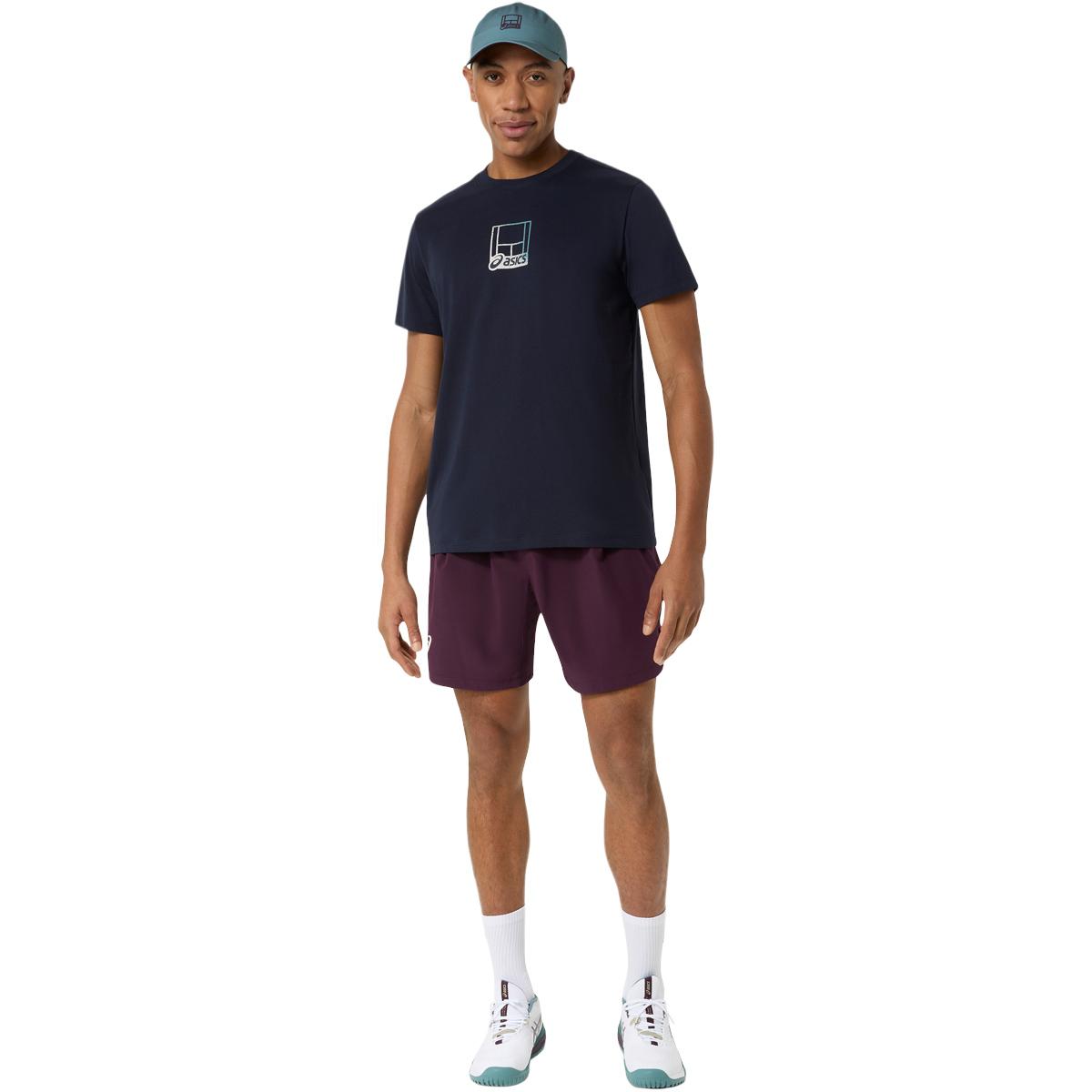ASICS Court Core Graphic Tennis T-skjorte Herre MIDNIGHT