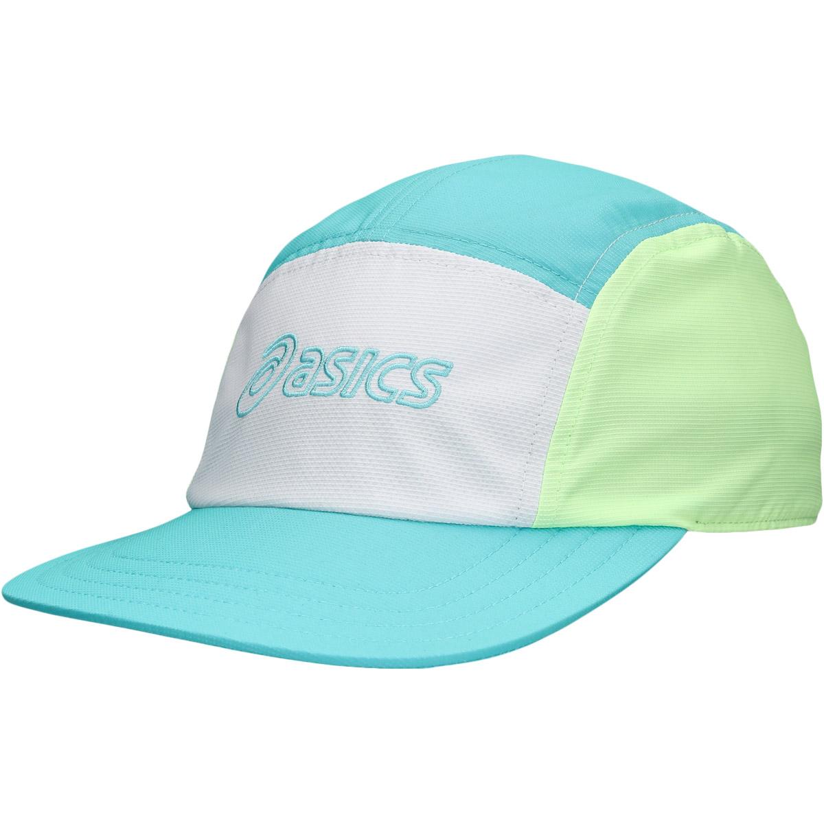 ASICS Performance Running 5 Panel Løbe Cap ENERGY AQUA/WHITE