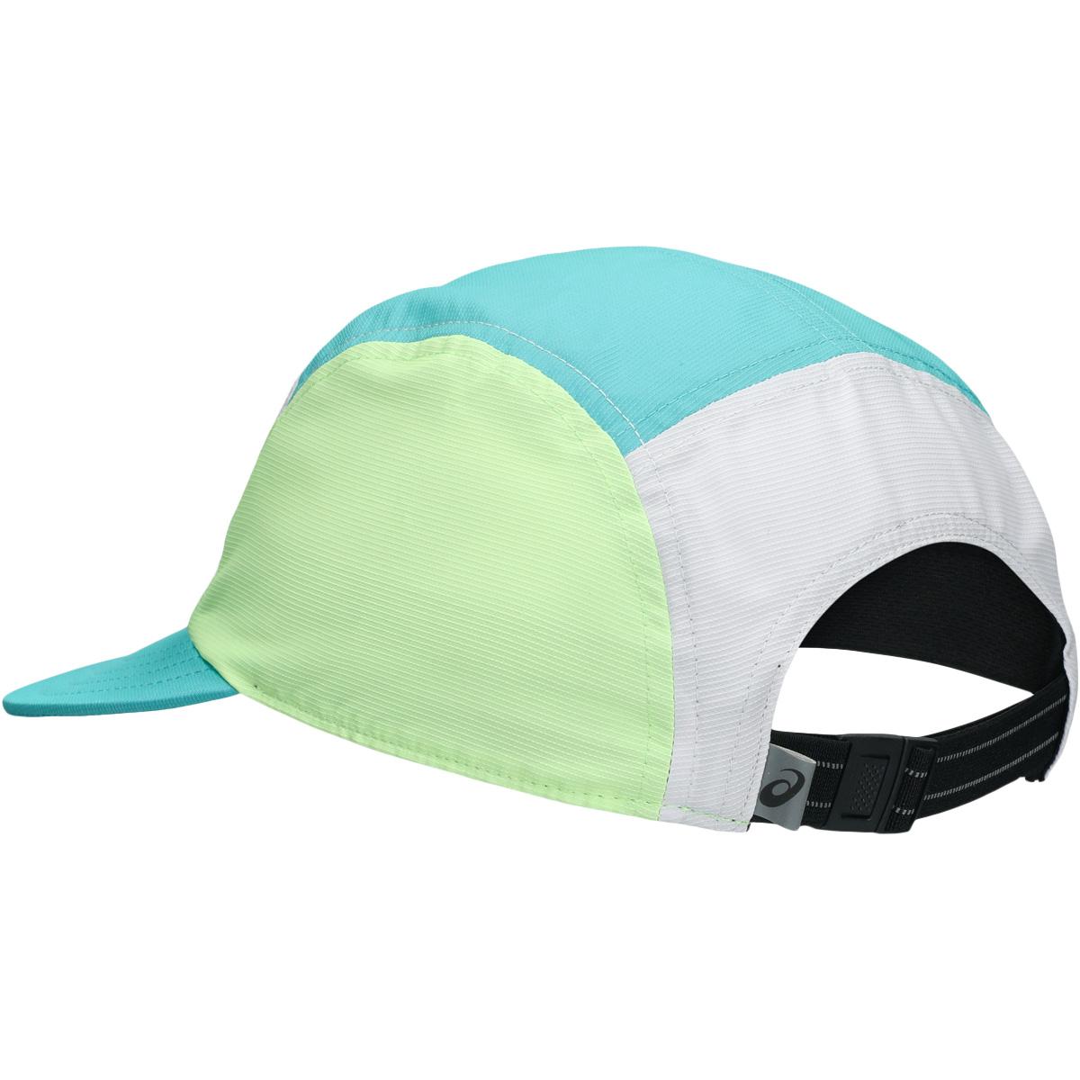 ASICS Performance Running 5 Panel Løbe Cap ENERGY AQUA/WHITE