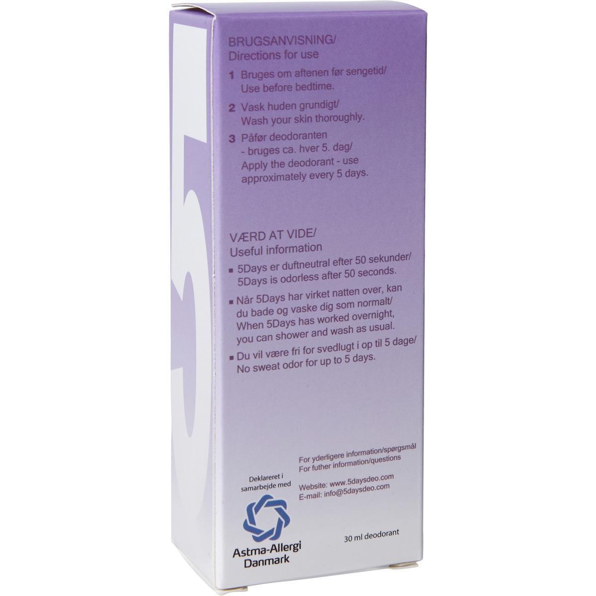 Safety5 5Days Deodorant Woman
