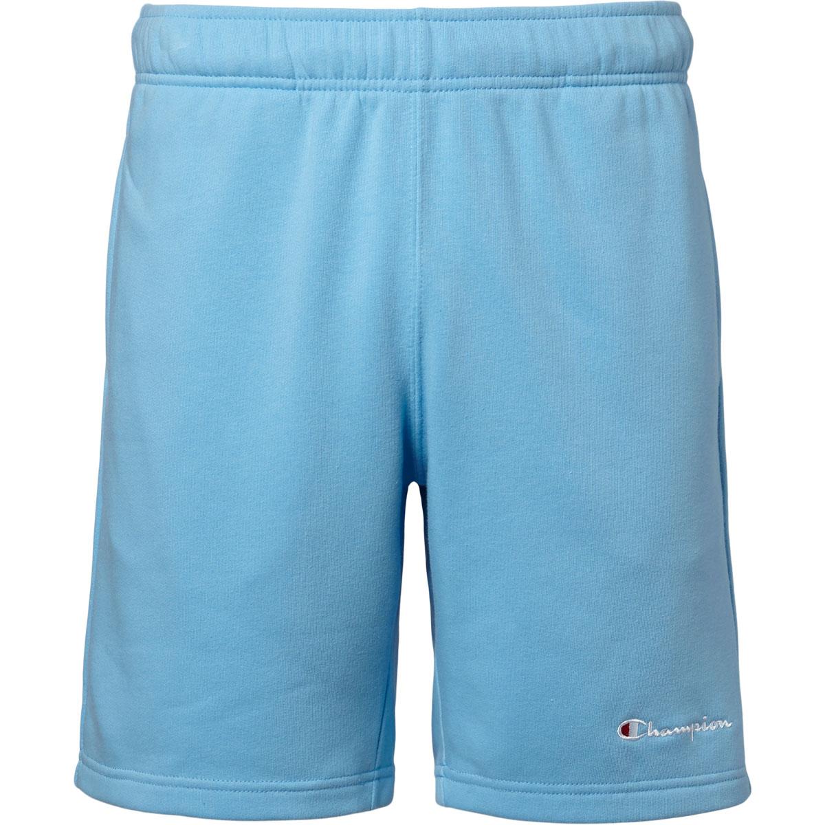 Champion Script Logo Bermuda Sweatshorts Herre Alaskan Blue