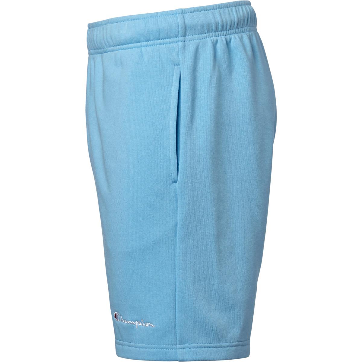 Champion Script Logo Bermuda Sweatshorts Herre Alaskan Blue