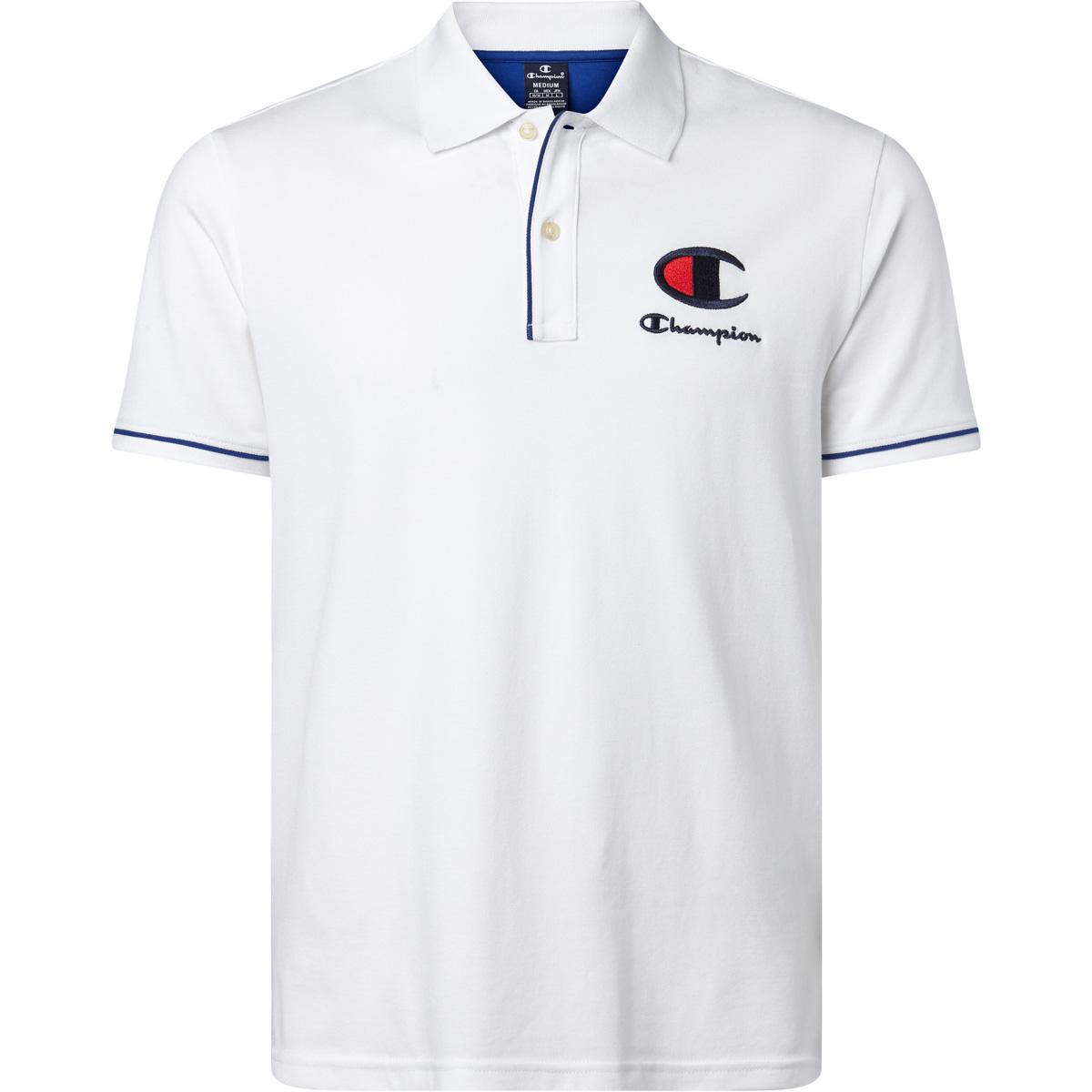 Champion Logo Polo T-skjorte Herre White
