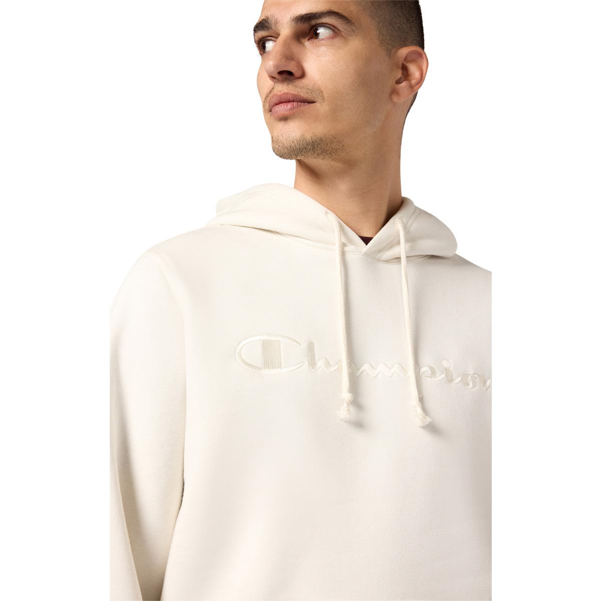 Champion Tonal Big Logo Hettegenser Herre White