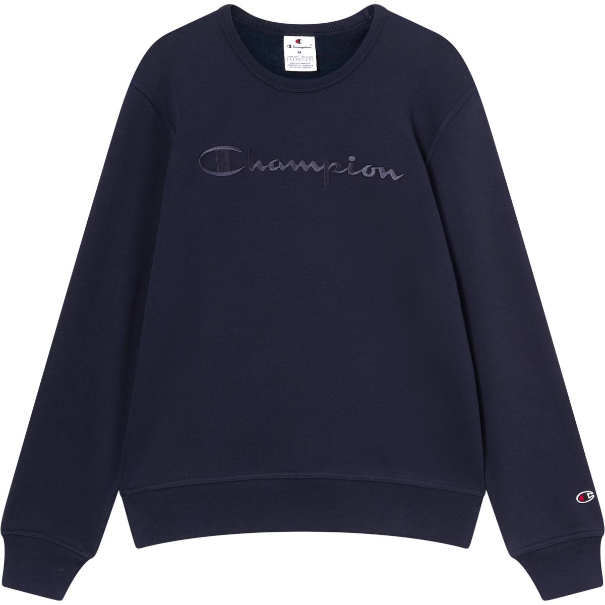 Champion Tonal Big Logo Sweatshirt Herre Navy