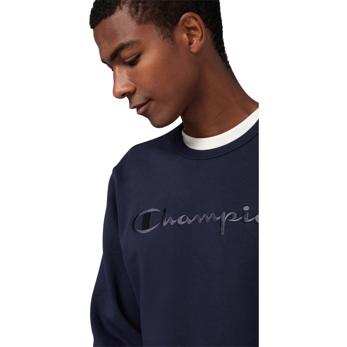 Champion Tonal Big Logo Sweatshirt Herre Navy